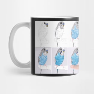 Parakeet - From Sketch to Portrait Mug